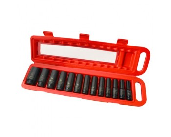 13pc 1/2in Drive Deep Impact Socket Set